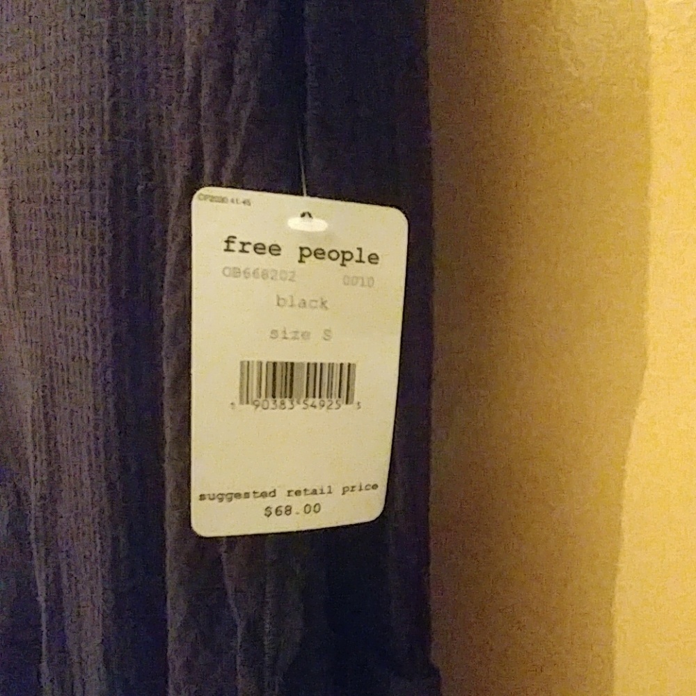 NWT Free People Black Thermal - Picture 4 of 4